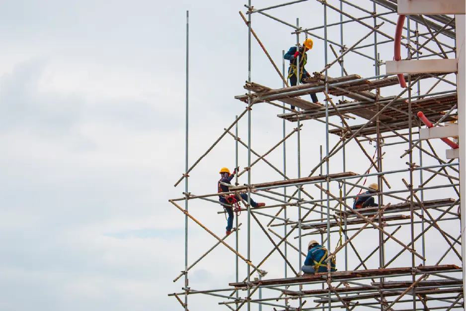 materiales de los andamios